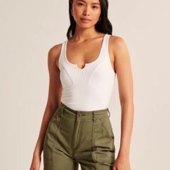 Abercrombie Cotton Seamless Fabric Corset Tank - Picture 2 of 3